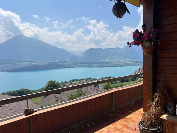 Immobilie in Tschingel Ob Gunten - Zweifamilienhaus in Tschingel / Sigriswil - Wohnen mit Aussicht - Bild 6