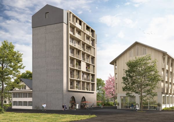 Immobilie in Gelfingen - «Turmfalke», Gelfingen - urbane 4.5 Zimmer-Turmwohnungen für Wohn-Ästheten. - Bild 0