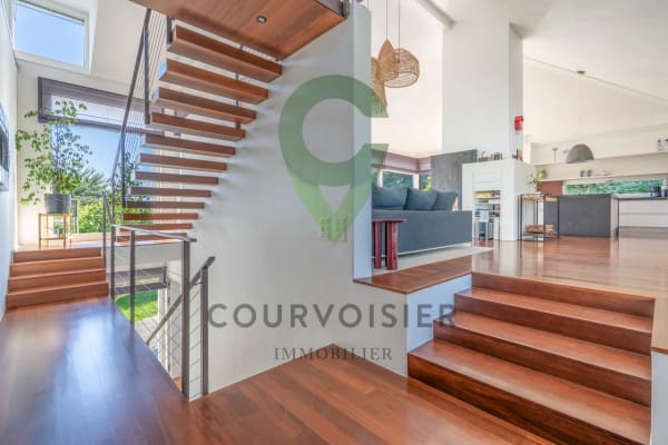 Immobilie in Paudex - Magnifique villa contemporaine avec vue panoramique et piscine miroir - Bild 5