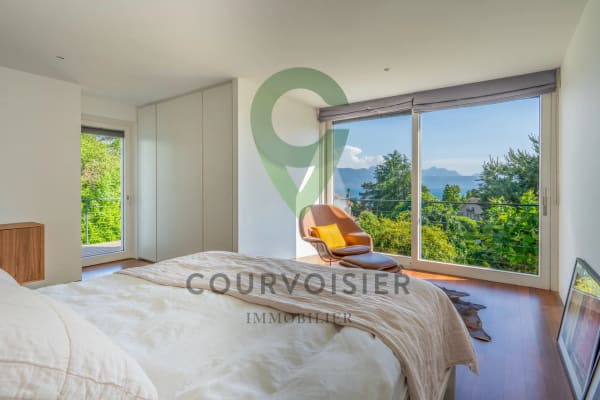 Immobilie in Paudex - Magnifique villa contemporaine avec vue panoramique et piscine miroir - Bild 7