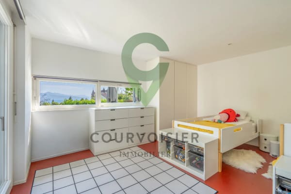 Immobilie in Paudex - Magnifique villa contemporaine avec vue panoramique et piscine miroir - Bild 8