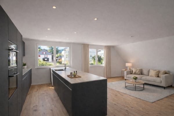 Immobilie in Balterswil - Sehr grosse Traumwohnung mit weitläufiger Terrasse und Weitblick - Bild 2