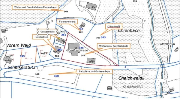 Immobilie in Gündlischwand - Diverse Nebengebäude Hotel mit 8 Zimmern, Garagen, Chalet, alte Käserei, Eventlocation, Bauland etc - Bild 21