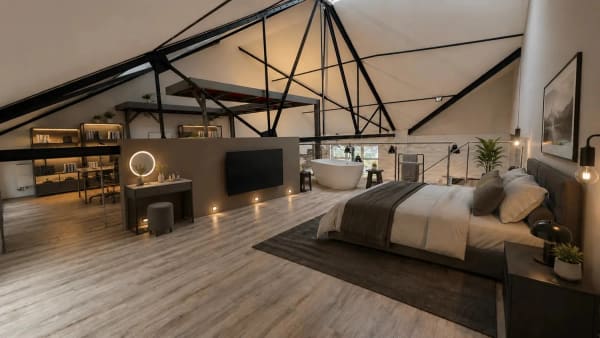Immobilie in Goldach - Modernes, spektakulÃ¤res Loft mit Seeblick und einer HÃ¶he bis zu 8 Meter - Bild 12