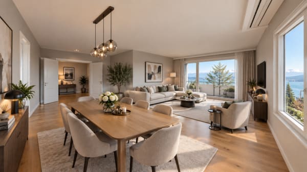Immobilie in Versoix - Appartement de 6 pièces avec belle vue sur le lac - Bild 0