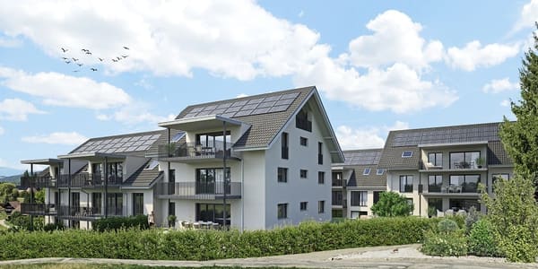 Immobilie in Hasle B. Burgdorf - 3.5-Zimmerwohnung OG mit sonnigem, gedecktem  Balkon im Rodacher - Bild 0