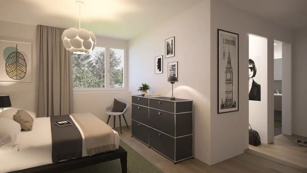 Immobilie in Hasle B. Burgdorf - 3.5-Zimmerwohnung OG mit sonnigem, gedecktem  Balkon im Rodacher - Bild 3
