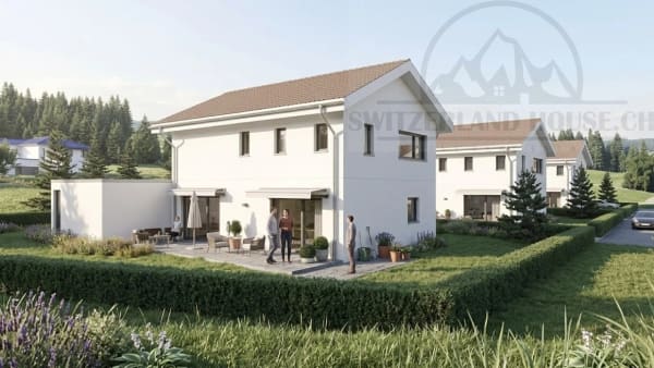 Immobilie in Lovens - Spacieuse villa individuelle de 5.5 pcs avec grand jardin à Lovens proche nature - Bild 0