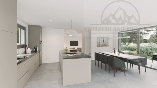Immobilie in Lovens - Spacieuse villa individuelle de 5.5 pcs avec grand jardin à Lovens proche nature - Bild 8