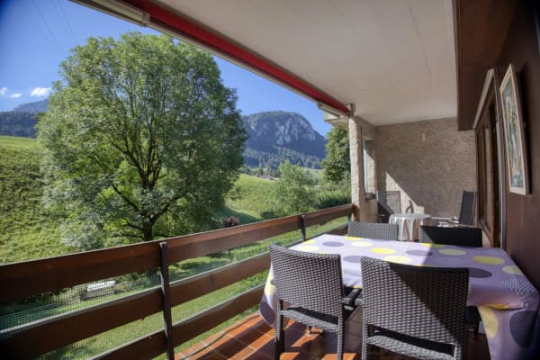 Immobilie in Château-d'oex - Sunny 4.5-room flat close to local amenities - Bild 0