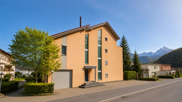 Immobilie in Niederurnen - 4.5-Zimmer-Dachwohnung in Niederurnen mit wunderschÃ¶ner Weitsicht - Bild 8