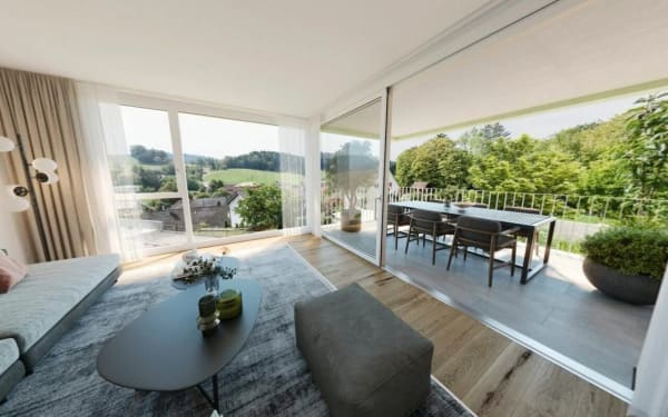 Immobilie in Neftenbach - Elsau Casa Weitblick - Garten Eckhaus rechts - Bild 3