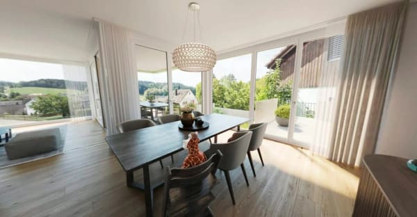 Immobilie in Neftenbach - Elsau Casa Weitblick - Garten Eckhaus rechts - Bild 4