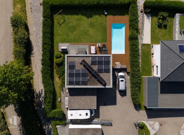 Immobilie in Marsens - Maison dâ€™architecte avec piscine, spa et vue panoramique sur le lac de la GruyÃ¨re - Bild 15