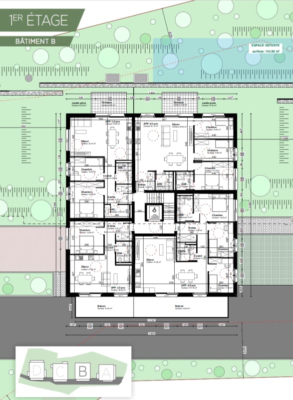 Immobilie in Remaufens - Appartement de 4,5 pièces au premier étage - Bild 7