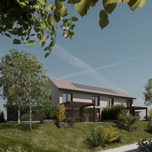 Immobilie in Senarclens - Nouvelle construction de 2 villas jumelées - Bild 1