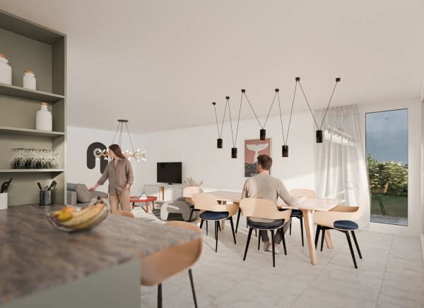 Immobilie in Senarclens - Nouvelle construction de 2 villas jumelées - Bild 3