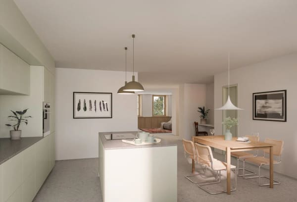 Immobilie in Grandvillard - Appartement neuf de 4,5 pces au rez  dans ferme rÃ©novÃ©e - Bild 1