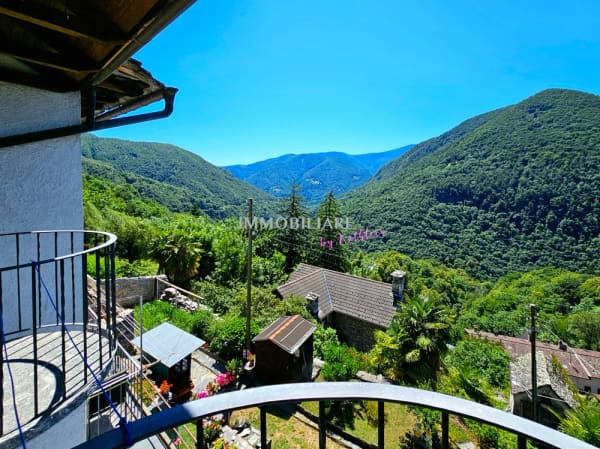 Immobilie in Auressio - Originales Tessinerhaus mit Weitblick u. Garten, Sonne das ganze Jahr - Bild 11