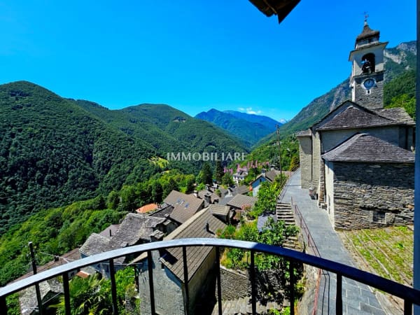Immobilie in Auressio - Originales Tessinerhaus mit Weitblick u. Garten, Sonne das ganze Jahr - Bild 8
