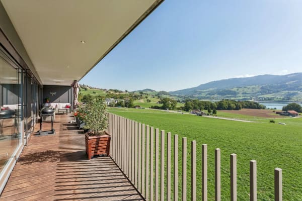 Immobilie in Gumefens - Sublime attique en duplex avec vue imprenable sur le lac de la Gruyère - Bild 0