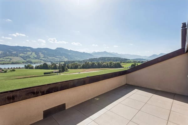 Immobilie in Gumefens - Sublime attique en duplex avec vue imprenable sur le lac de la Gruyère - Bild 6