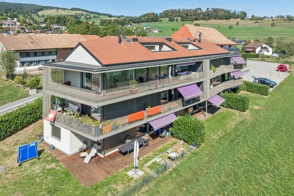 Immobilie in Gumefens - Sublime attique en duplex avec vue imprenable sur le lac de la Gruyère - Bild 9