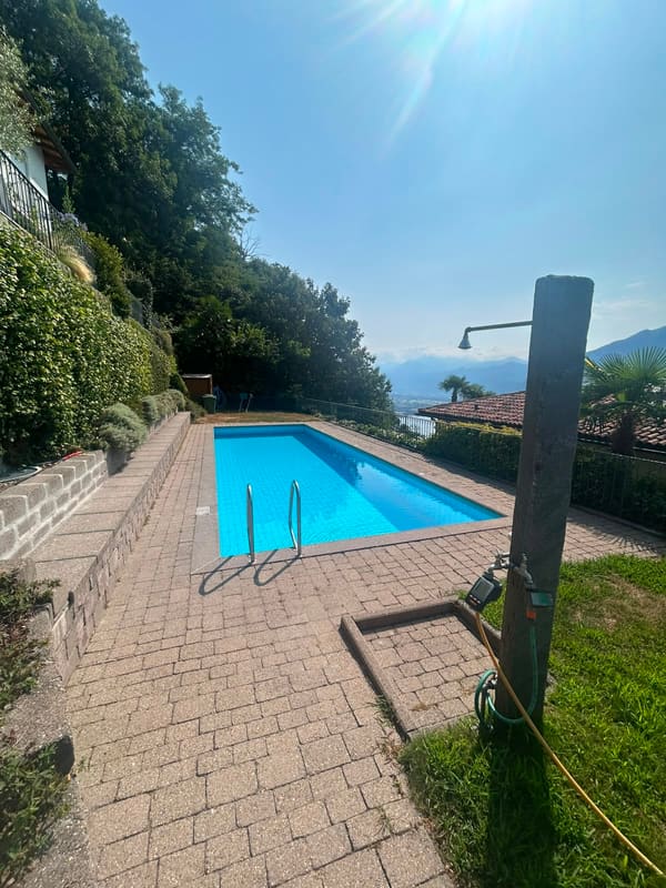 Immobilie in Orselina - Incantevole casa unifamiliare ad Orselina con piscina e vista panoramica - Bild 15
