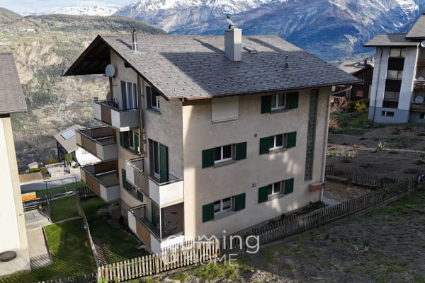 Immobilie in Visperterminen - 4-Zimmer-Wohnung in Visperterminen - Heida-Weinberg, Alpenpanorama und viel Sonne - Bild 0