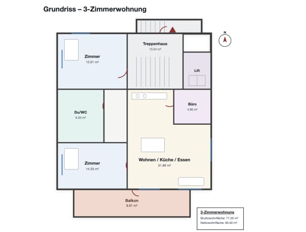 Immobilie in Blatten B. Naters - Ihr neues Ferienparadies in Blatten b. Naters - Komplett sanierte 3-Zimmer-Wohnung - Bild 1
