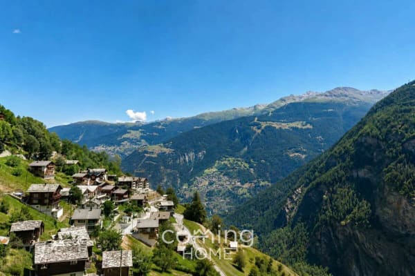 Immobilie in Embd - Charmante 3.5 Zimmerwohnung im Walliser Chalet in Embd -  Bergsicht und Zweitwohnsitz - Bild 12