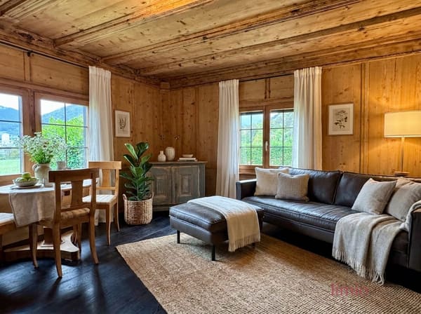 Immobilie in Haldenstein - EINE SELTENE GELEGENHEIT: Komplett renoviertes Chalet mit Einliegerwohnung nur 5min von Chur - Bild 1
