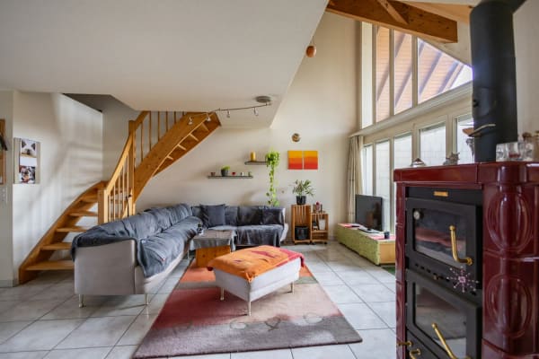 Immobilie in Aristau - GemÃ¼tliche Maisonette-Dachwohnung mit herrlicher Weitsicht - Bild 1