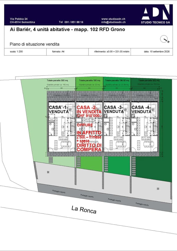 Immobilie in Grono - GRONO VENDESI ULTIMA CASA A SCHIERA DI STANDARD SUPERIORE - Bild 9