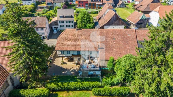 Immobilie in Witterswil - Charmantes Bauernhaus mit zwei separaten Wohnungen, grossem Garten, Terrasse und Renditepotenzial - Bild 0