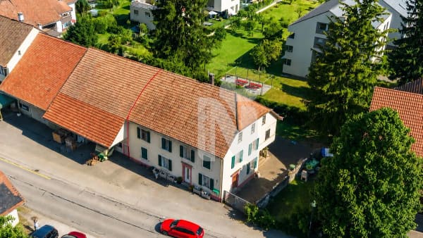 Immobilie in Witterswil - Charmantes Bauernhaus mit zwei separaten Wohnungen, grossem Garten, Terrasse und Renditepotenzial - Bild 1