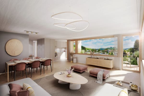 Immobilie in Oberschrot - Appartement 301 - 4,5 piÃ¨ces au 3Ã¨me Ã©tage - Bild 1