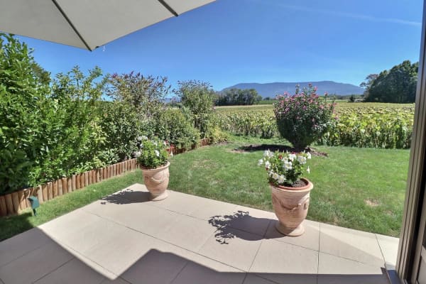 Immobilie in Meinier - Magnifique appartement en rez de jardin vue dégagées sur la campagne en viager occupé sans rente - Bild 4