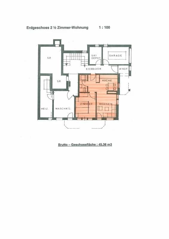 Immobilie in Saas-fee - Flamingo 2.5 Zimmergartenwohnung Ski in Ski out 200 Meter von den Skipisten. - Bild 4