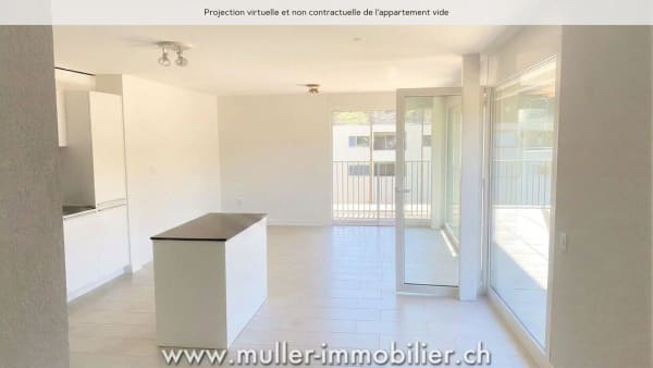 Immobilie in Remaufens - Très bel appartement traversant dans le village de Remaufens - Bild 2
