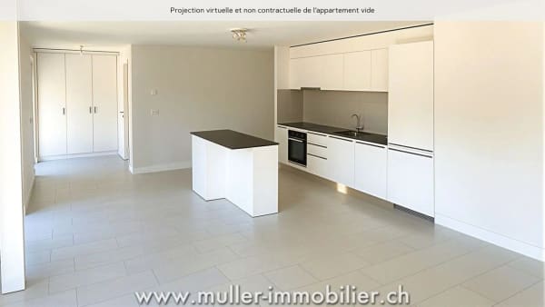 Immobilie in Remaufens - Très bel appartement traversant dans le village de Remaufens - Bild 3