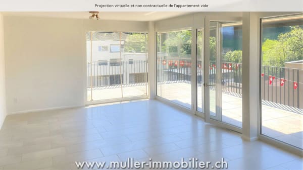 Immobilie in Remaufens - Très bel appartement traversant dans le village de Remaufens - Bild 6