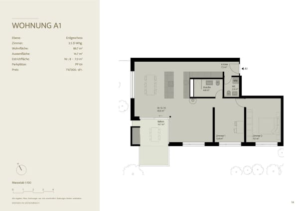 Immobilie in Scheuren - Exklusive 3.5-Zimmer-Neubauwohnung im Erdgeschoss in Scheuren - Bild 7