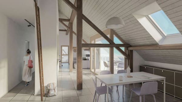 Immobilie in Cronay - Cronay - 4,5 pièces avec poutres apparentes, loggia et jardinet - Bild 2