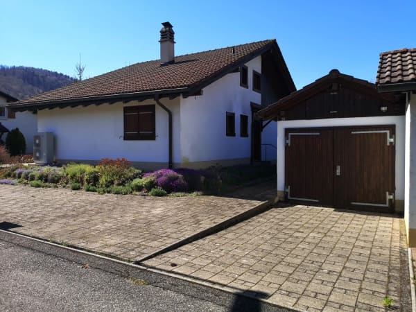 Immobilie in Mervelier - Baisse de prix : maison 5.5pces, env. 120m2, terrain 802m2, avec garage, places de parc, terrasse - Bild 1