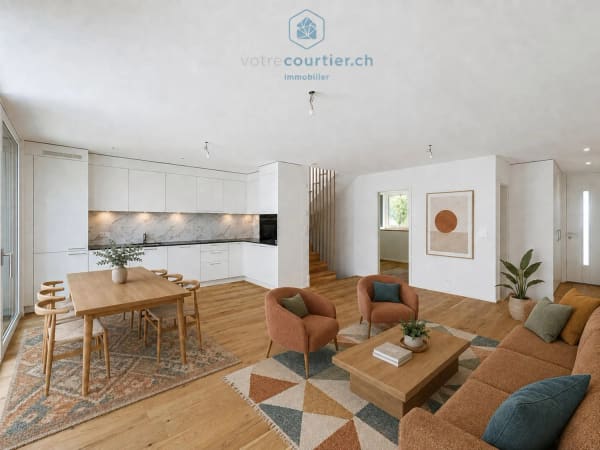 Immobilie in La Tour-de-trême - Villa contemporaine neuve en pignon avec jardin - disponible de suite - Bild 3