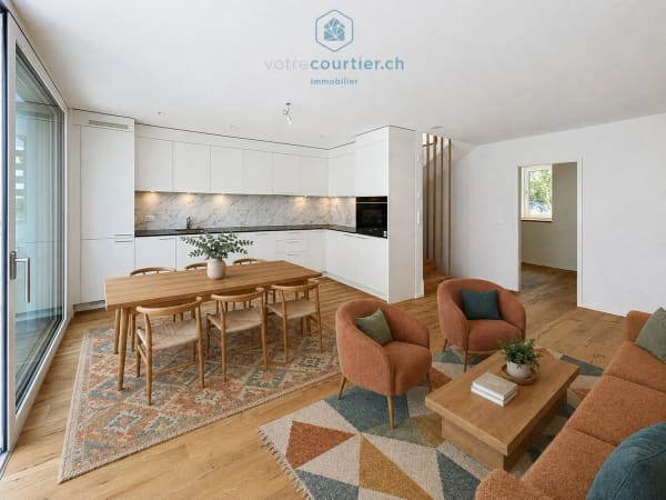 Immobilie in La Tour-de-trême - Villa contemporaine neuve en pignon avec jardin - disponible de suite - Bild 5