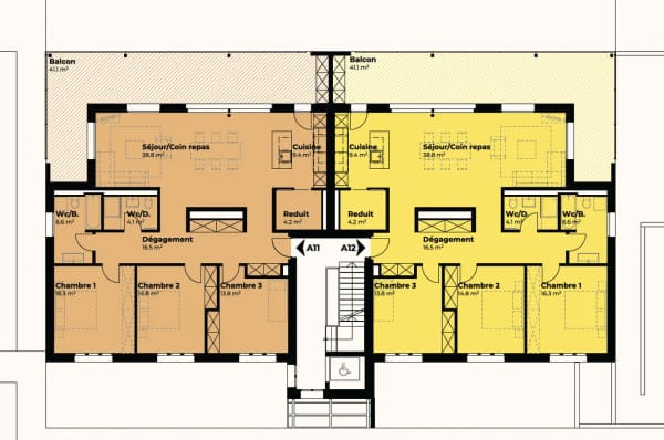 Immobilie in Courgevaux - Appartements de 4.5 pièces au 1er étage en construction - Bild 6