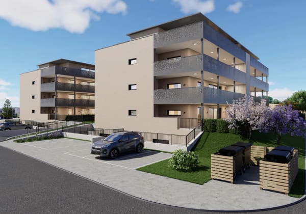 Immobilie in Courgevaux - Appartements de 4.5 piÃ¨ces au rez-de-chaussÃ©e en construction - Bild 0