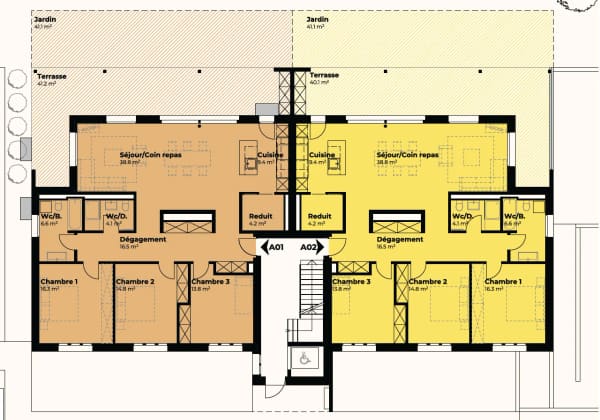 Immobilie in Courgevaux - Appartements de 4.5 piÃ¨ces au rez-de-chaussÃ©e en construction - Bild 5